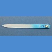 BOHEMIA skleněný pilník střední 140/2mm, ZODIAK znamení RAK Znamení zvěrokruhu